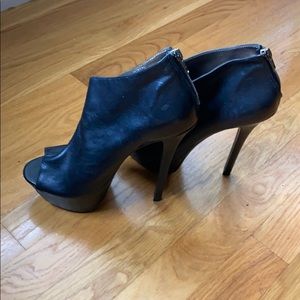 Steve Madden Soft Leather Booties w/ 6in Heel